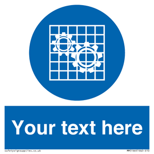 MM5166: Custom Machine Guards Required Sign