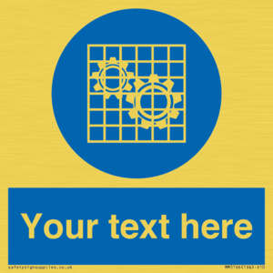 MM5166: Custom Machine Guards Required Sign