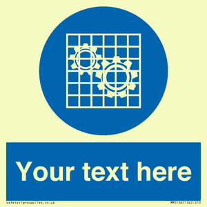 MM5166: Custom Machine Guards Required Sign