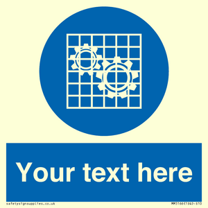 MM5166: Custom Machine Guards Required Sign