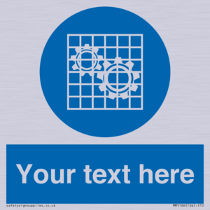 MM5166: Custom Machine Guards Required Sign