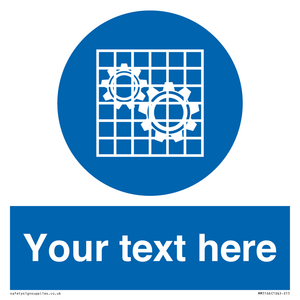 MM5166: Custom Machine Guards Required Sign