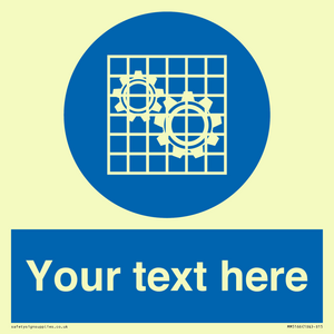 MM5166: Custom Machine Guards Required Sign