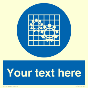 MM5166: Custom Machine Guards Required Sign