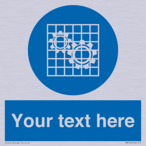 MM5166: Custom Machine Guards Required Sign