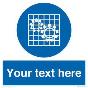 MM5166: Custom Machine Guards Required Sign