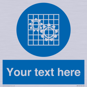 MM5166: Custom Machine Guards Required Sign