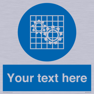 MM5166: Custom Machine Guards Required Sign