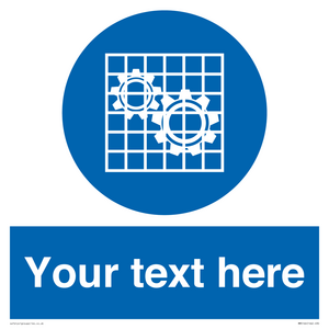 MM5166: Custom Machine Guards Required Sign