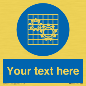 MM5166: Custom Machine Guards Required Sign