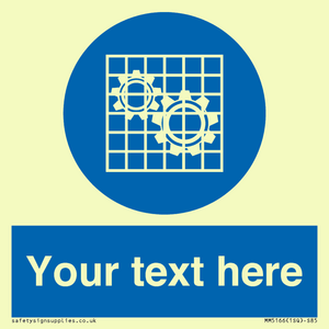 MM5166: Custom Machine Guards Required Sign