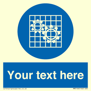 MM5166: Custom Machine Guards Required Sign