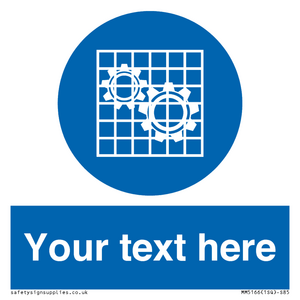 MM5166: Custom Machine Guards Required Sign