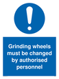 MM5602: Grinding wheels must be changed by authorised personnel