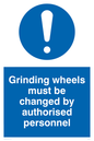 MM5602: Grinding wheels must be changed by authorised personnel