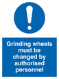 MM5602: Grinding wheels must be changed by authorised personnel