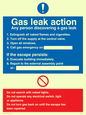 MN5594: Gas leak action Sign