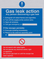 MN5594: Gas leak action Sign