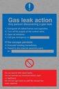 MN5594: Gas leak action Sign