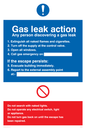 MN5594: Gas leak action Sign