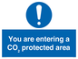 MN7907: You are entering a CO₂ protected area