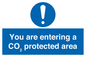 MN7907: You are entering a CO₂ protected area