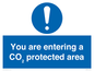 MN7907: You are entering a CO₂ protected area