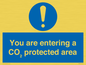 MN7907: You are entering a CO₂ protected area
