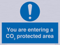 MN7907: You are entering a CO₂ protected area