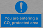 MN7907: You are entering a CO₂ protected area