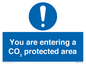 MN7907: You are entering a CO₂ protected area