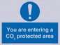 MN7907: You are entering a CO₂ protected area