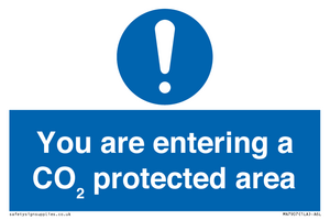 MN7907: You are entering a CO₂ protected area