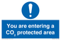 MN7907: You are entering a CO₂ protected area
