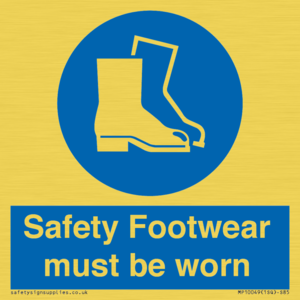 MP10049: Safety Footwear must be worn