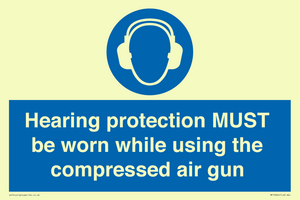 MP10064: Hearing protection MUST be worn while using the compressed air gun