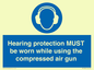 MP10064: Hearing protection MUST be worn while using the compressed air gun