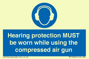 MP10064: Hearing protection MUST be worn while using the compressed air gun
