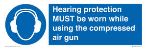 MP10064: Hearing protection MUST be worn while using the compressed air gun