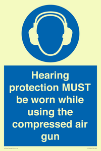 MP10064: Hearing protection MUST be worn while using the compressed air gun