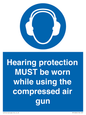 MP10064: Hearing protection MUST be worn while using the compressed air gun