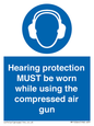 MP10064: Hearing protection MUST be worn while using the compressed air gun