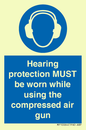 MP10064: Hearing protection MUST be worn while using the compressed air gun