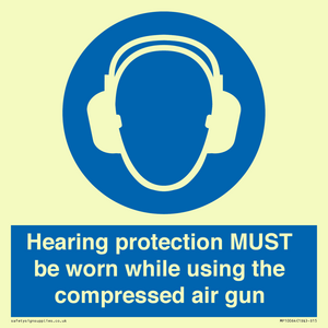 MP10064: Hearing protection MUST be worn while using the compressed air gun