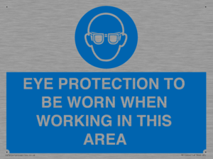 MP10264: EYE PROTECTION TO BE WORN WHEN WORKING IN THIS AREA