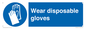 MP10401: Wear disposable gloves