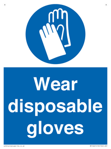 MP10401: Wear disposable gloves