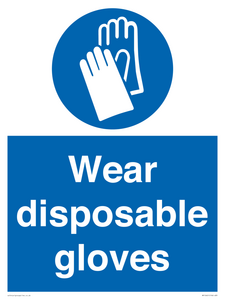 MP10401: Wear disposable gloves