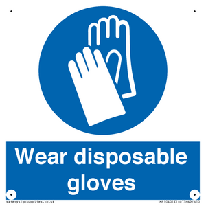 MP10401: Wear disposable gloves
