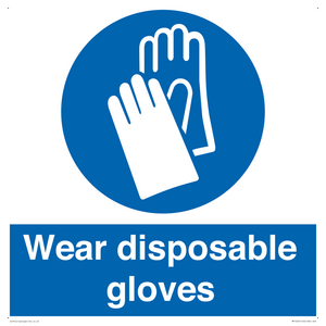MP10401: Wear disposable gloves